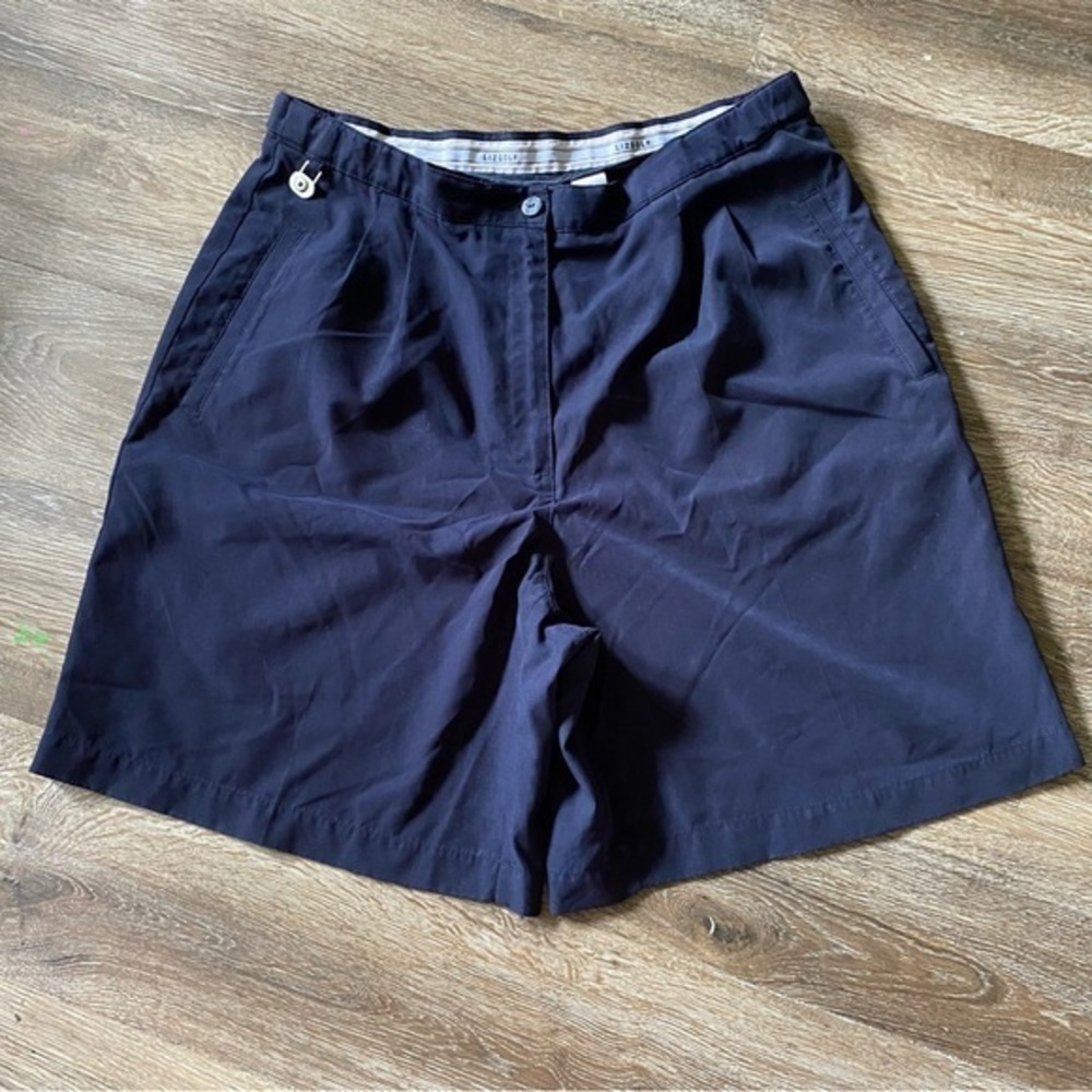 Liz Golf Shorts Women’s Size 14 Navy Blue GrannyCore Darts Pockets